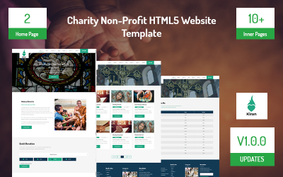 Plantilla de sitio web HTML5 para organizaciones benéficas sin fines de lucro