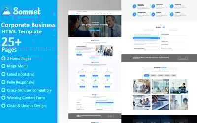 Sommet - HTML5 шаблон веб-сайта для корпоративного бизнеса