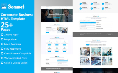 Sommet - Plantilla de sitio web HTML5 para empresas corporativas