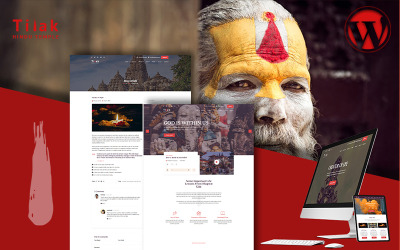 "Tilak | Hindu Temple" Responsive WordPress thema №103998