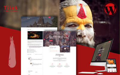 Tilak | Hinduistický chrám WordPress Téma