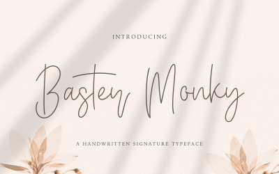 Baster Monky - Carattere corsivo monolinea