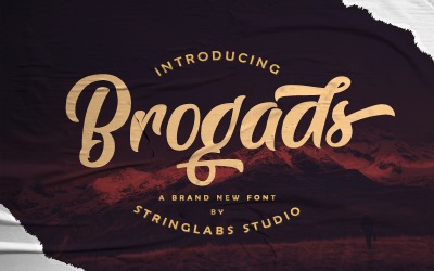Brogads - Vetgedrukt Retro Lettertype