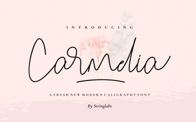 Carmelia - Modern kalligrafi typsnitt