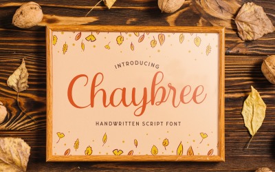 Chaybree - рукописный шрифт