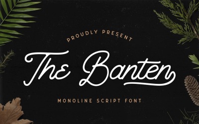Il carattere corsivo Banten - Monoline
