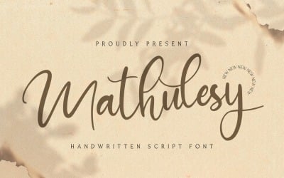Mathulesy - Carattere scritto a mano