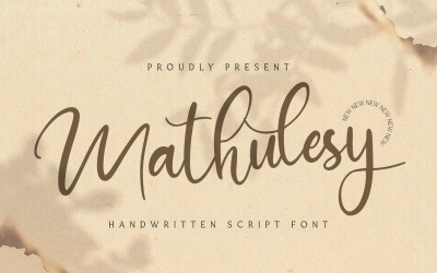 Mathulesy - Handwritten Font