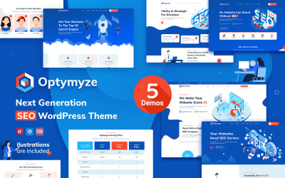 Optymyze - SEO Tema WordPress №104002