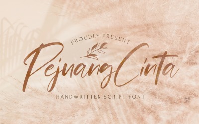 Pejuang Cinta - Handskrivet typsnitt