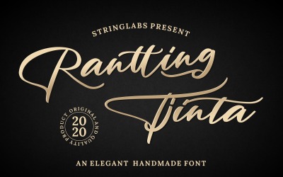 Rantting Tjinta - Elegante carattere corsivo