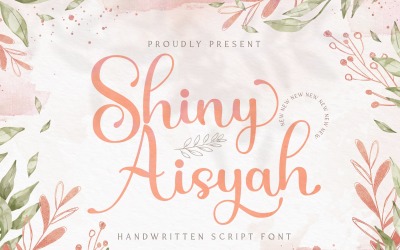 Shiny Aisyah - Handskrivet typsnitt