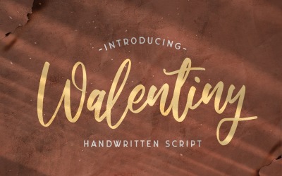 Walentiny - Carattere scritto a mano