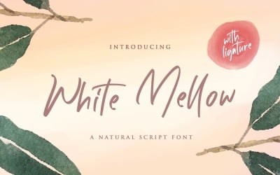 White Mellow - Handwritten Cursive Font