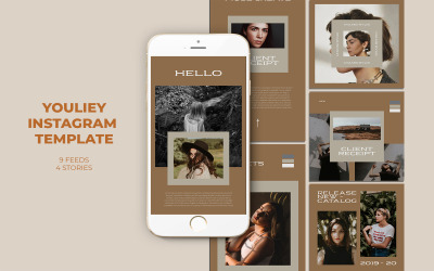 Youliey Instagram Templates for Social Media