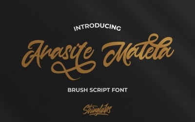 Anasite Malela - Bold Cursive Font