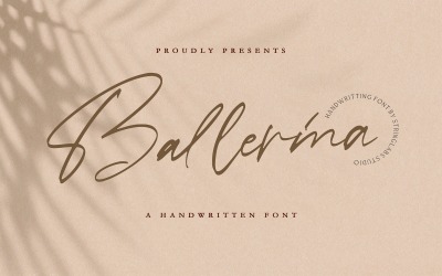 Ballerina - Signatur kursivt teckensnitt