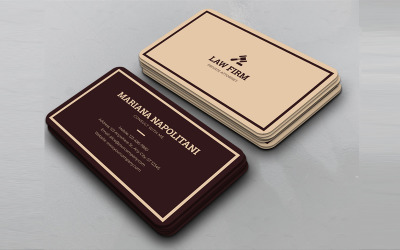 Law Firms Business Card - Corporate Identity Template