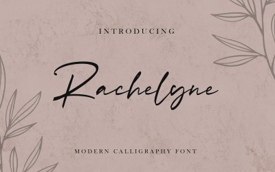 Rachelyne - Modern kalligrafi typsnitt