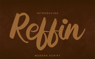 Reffin | Modernt kursivt teckensnitt