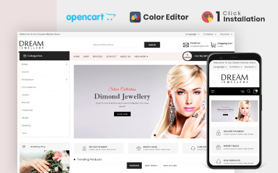 Dream Jewellery Store OpenCart Template