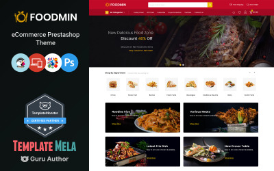 Foodmin - Tema de PrestaShop para tienda de restaurante