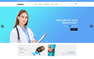 Gts Medico - медицинская Shopify тема