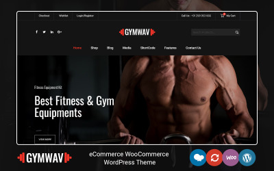 Gymwav - Тема для тренажерного залу та фітнесу WooCommerce