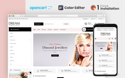 Plantilla OpenCart "Dream Jewellery Store" #104268
