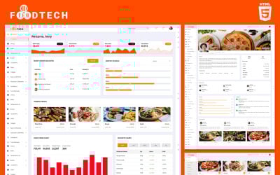 Restaurants Betrieb | Foodtech Admin Vorlage