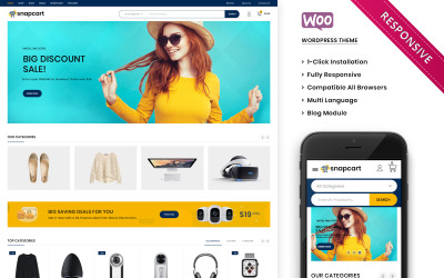 Snapcart - The Ultimate Mega Shop Responsive WooCommerce Theme