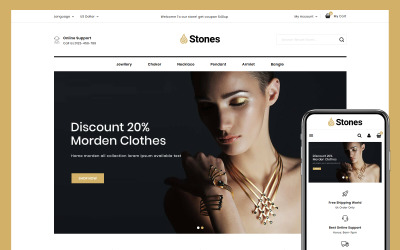 Stones - Jewelry Store PrestaShop Theme