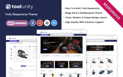 Toolunity - адаптивна тема WooCommerce від Tootstore