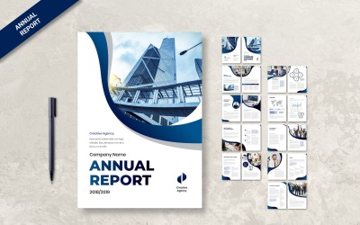 AR10 Annual Report Creative Agency Performance - Corporate Identity Template