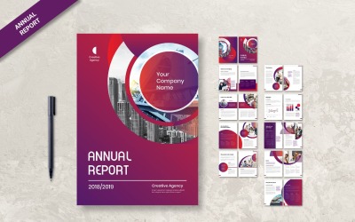AR9 Annual Report Achievement Company - Corporate Identity Template