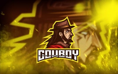 Cowboy Esport Logo Template