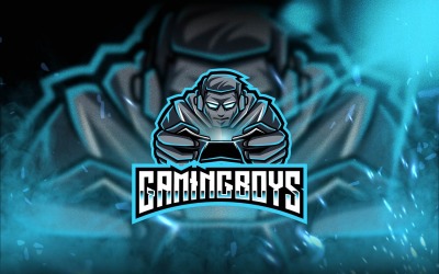 Gaming Boys Esport Logo Şablonu