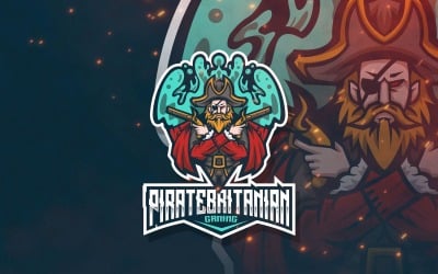 Pirate Britanian Logo Template