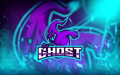 Plantilla de logotipo de Ghost Esport