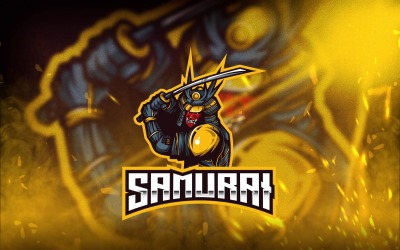 Samurai Esport Logo Vorlage