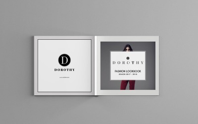 Dorothy - Folleto de moda cuadrado - Plantilla de identidad corporativa