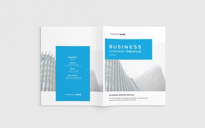 Moderno - A4-es vállalati profil brosúra - Vállalati-azonosság sablon