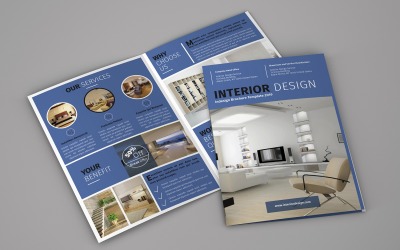 Onyx - Brochure Bifold per interni - Modello di identità aziendale