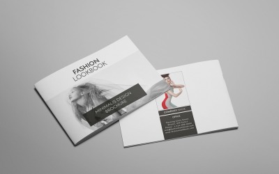 Orchid - broszura A5 Fashion Lookbook - szablon tożsamości korporacyjnej