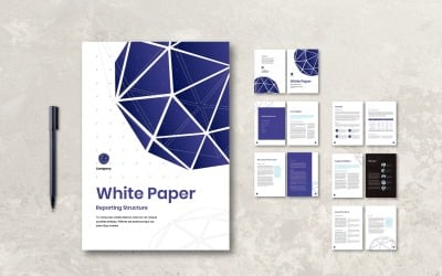 Whitepaper-Berichtspapier - Vorlage für Corporate Identity