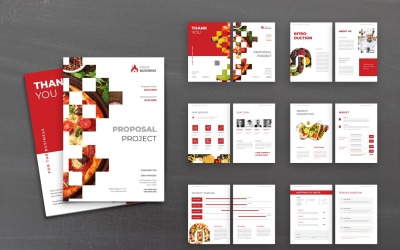 Javaslat Food Business Planner - Vállalati-azonosság sablon