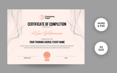 Modern Certificate Template 104677