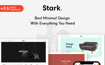 Szablon Shopify Stark - Furniture & Home Decor #104695