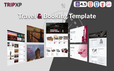 Trip XP - Plantilla de sitio web Bootstrap para viajes y reservas