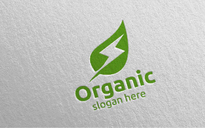 Hızlı Doğal ve Organik tasarım 11 Logo Şablonu